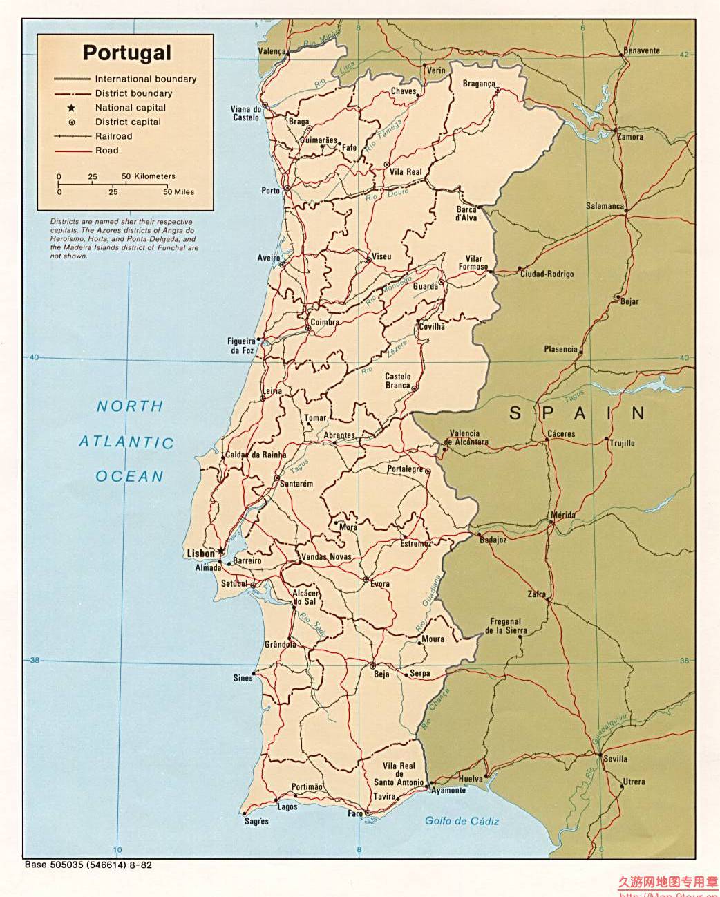 葡萄牙政区图