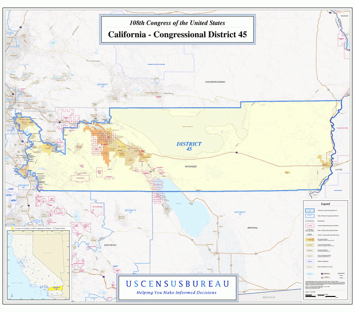 加利福尼亚州行政区划图