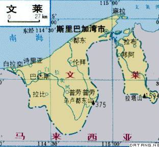 文莱地图